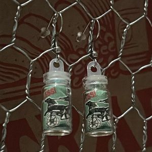 Glass jar Trader Joe’s earrings